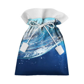 Подарочный 3D мешок с принтом Стихия воды , 100% полиэстер | Размер: 29*39 см | вода | волна | жидкость | море | океан | стихия