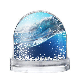 Снежный шар с принтом Стихия воды , Пластик | Изображение внутри шара печатается на глянцевой фотобумаге с двух сторон | вода | волна | жидкость | море | океан | стихия