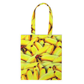Сумка 3D повседневная с принтом Банана , 100% полиэстер | Плотность: 200 г/м2; Размер: 34×35 см; Высота лямок: 30 см | бананы | еда | желтые | популярные | прикольные | фрукты
