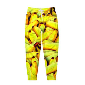 Мужские брюки 3D с принтом Банана , 100% полиэстер | манжеты по низу, эластичный пояс регулируется шнурком, по бокам два кармана без застежек, внутренняя часть кармана из мелкой сетки | бананы | еда | желтые | популярные | прикольные | фрукты