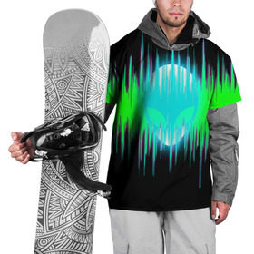 Накидка на куртку 3D с принтом Alien , 100% полиэстер |  | alien | звук | инопланетянин | клуб | музыка | пришелец