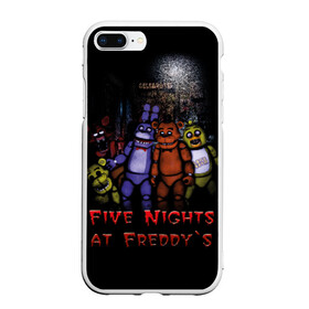 Чехол для iPhone 7Plus/8 Plus матовый с принтом Five Nights At Freddys , Силикон | Область печати: задняя сторона чехла, без боковых панелей | five nights at freddys | five nights at freddys по мотивам игрыfreddy | игры | мишка | фнаф | фредди