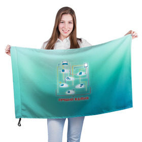 Флаг 3D с принтом Лучший админ , 100% полиэстер | плотность ткани — 95 г/м2, размер — 67 х 109 см. Принт наносится с одной стороны | админ | администратор | коллега | офис | работа | работник