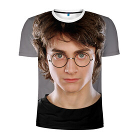 Мужская футболка 3D спортивная с принтом Дэниэл Рэдклифф , 100% полиэстер с улучшенными характеристиками | приталенный силуэт, круглая горловина, широкие плечи, сужается к линии бедра | daniel radcliffe | актёр | британский | в очках | дэниэл рэдклифф | кино | очки | театр