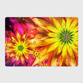 Магнитный плакат 3Х2 с принтом Цветы , Полимерный материал с магнитным слоем | 6 деталей размером 9*9 см | 