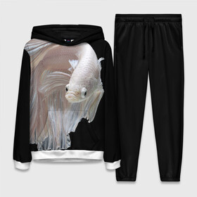 Женский костюм 3D (с толстовкой) с принтом Бойцовая рыбка ,  |  | аквариумная | бойцовая | красивый | плавники | рыба | рыбка | хвост | япаонская