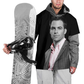Накидка на куртку 3D с принтом Крис Пайн , 100% полиэстер |  | celebrity | chris pine | актёр | американский | знаменитость | крис пайн