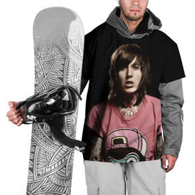 Накидка на куртку 3D с принтом Oliver Sykes , 100% полиэстер |  | bring me the horizon | oliver sykes | sempiternal | that’s the spirit | throne | оливер сайкс