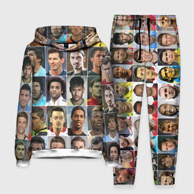 Мужской костюм 3D (с толстовкой) с принтом Лучшие футболисты ,  |  | великие | звёзды | знаменитости | игроки | легендарные | лучшие | самые крутые | футбол | футболисты | элита