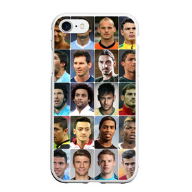 Чехол для iPhone 7/8 матовый с принтом Лучшие футболисты , Силикон | Область печати: задняя сторона чехла, без боковых панелей | великие | звёзды | знаменитости | игроки | легендарные | лучшие | самые крутые | футбол | футболисты | элита