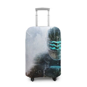 Чехол для чемодана 3D с принтом Айзек Кларк , 86% полиэфир, 14% спандекс | двустороннее нанесение принта, прорези для ручек и колес | dead space | horror | isaac clarke | игра | ужасы