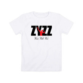 Детская футболка хлопок с принтом Zyzz , 100% хлопок | круглый вырез горловины, полуприлегающий силуэт, длина до линии бедер | bodybuilding | zyzz | бодибилдинг | зиз | качок | мышцы