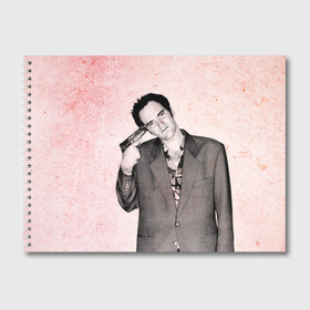 Альбом для рисования с принтом Тарантино , 100% бумага
 | матовая бумага, плотность 200 мг. | Тематика изображения на принте: quentin | tarantino | квентин | тарантино