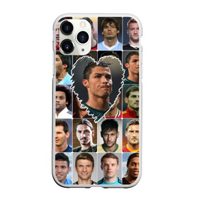 Чехол для iPhone 11 Pro Max матовый с принтом Криштиану Роналду - лучший , Силикон |  | cristiano ronaldo | португалия | реал мадрид | сердце