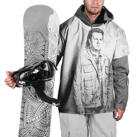 Накидка на куртку 3D с принтом Юджин , 100% полиэстер |  | walking dead | зомби | мертвецы | сериал | ходячие