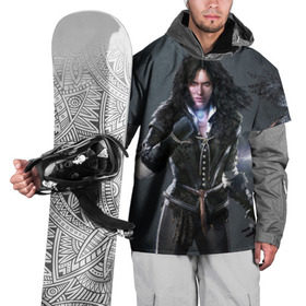 Накидка на куртку 3D с принтом Йеннифер , 100% полиэстер |  | gerald | wild hunt | witcher | ведьмак | геральд | дикая охота | йен | йеннифер