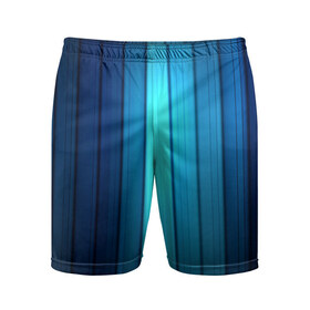 Мужские шорты 3D спортивные с принтом Blue lines ,  |  | абстракт lines blue
