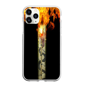 Чехол для iPhone 11 Pro Max матовый с принтом Dragon Lore , Силикон |  | awp | cs go | dragon | lore | винтовка | дракон | контр | кс го | ксго | скин | страйк