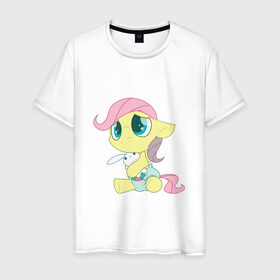 Мужская футболка хлопок с принтом My Little Pony , 100% хлопок | прямой крой, круглый вырез горловины, длина до линии бедер, слегка спущенное плечо. | 