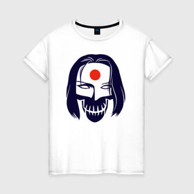 Женская футболка хлопок с принтом katana , 100% хлопок | прямой крой, круглый вырез горловины, длина до линии бедер, слегка спущенное плечо | katana | suicide squad | катана