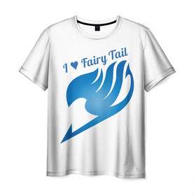Мужская футболка 3D с принтом FT | Fairy Tail , 100% полиэфир | прямой крой, круглый вырез горловины, длина до линии бедер | 