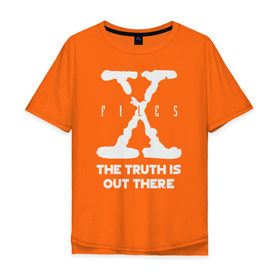 Мужская футболка хлопок Oversize с принтом X-Files , 100% хлопок | свободный крой, круглый ворот, “спинка” длиннее передней части | mulder | scully | x files | малдер | материалы | нло | пришельцы | секретные | скалли