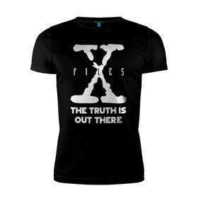 Мужская футболка премиум с принтом X-Files , 92% хлопок, 8% лайкра | приталенный силуэт, круглый вырез ворота, длина до линии бедра, короткий рукав | mulder | scully | x files | малдер | материалы | нло | пришельцы | секретные | скалли