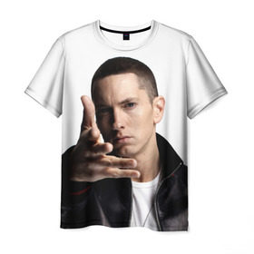 Мужская футболка 3D с принтом Eminem , 100% полиэфир | прямой крой, круглый вырез горловины, длина до линии бедер | eminem | music | rap | usa | музыка | рэп | сша | эминем