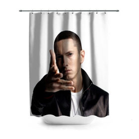 Штора 3D для ванной с принтом Eminem , 100% полиэстер | плотность материала — 100 г/м2. Стандартный размер — 146 см х 180 см. По верхнему краю — пластиковые люверсы для креплений. В комплекте 10 пластиковых колец | eminem | music | rap | usa | музыка | рэп | сша | эминем