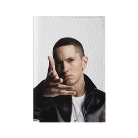 Обложка для паспорта матовая кожа с принтом Eminem , натуральная матовая кожа | размер 19,3 х 13,7 см; прозрачные пластиковые крепления | eminem | music | rap | usa | музыка | рэп | сша | эминем