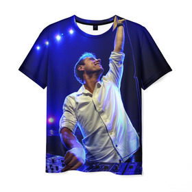 Мужская футболка 3D с принтом Armin Van Buuren , 100% полиэфир | прямой крой, круглый вырез горловины, длина до линии бедер | armin van buuren | avb | dj | армин ван бюрен