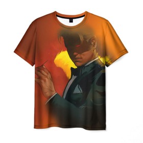 Мужская футболка 3D с принтом Lucifer 2 , 100% полиэфир | прямой крой, круглый вырез горловины, длина до линии бедер | Тематика изображения на принте: 
