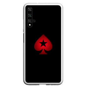 Чехол для Honor 20 с принтом PokerStars , Силикон | Область печати: задняя сторона чехла, без боковых панелей | Тематика изображения на принте: poker | pokerstars | sport