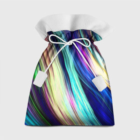 Подарочный 3D мешок с принтом Волокна , 100% полиэстер | Размер: 29*39 см | линии | полосы | прикольные | текстуры | цветные | яркие