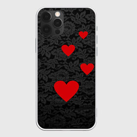 Чехол для iPhone 12 Pro Max с принтом Кружево и сердца , Силикон |  | Тематика изображения на принте: dg | dolce | gabbana | габбана | дольче | любовь | сердечко