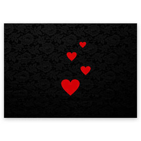 Поздравительная открытка с принтом Кружево и сердца , 100% бумага | плотность бумаги 280 г/м2, матовая, на обратной стороне линовка и место для марки
 | Тематика изображения на принте: dg | dolce | gabbana | габбана | дольче | любовь | сердечко