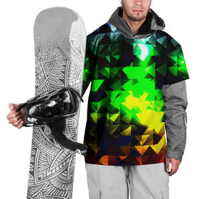 Накидка на куртку 3D с принтом Сrystal , 100% полиэстер |  | Тематика изображения на принте: green | абстракции | гранж | мозаика | стекло | текстуры