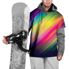 Накидка на куртку 3D с принтом Радужные полосы , 100% полиэстер |  | Тематика изображения на принте: линии | новые | полосы | прикольные | радуга | текстуры