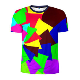 Мужская футболка 3D спортивная с принтом Moment , 100% полиэстер с улучшенными характеристиками | приталенный силуэт, круглая горловина, широкие плечи, сужается к линии бедра | краски | пятна | цветные