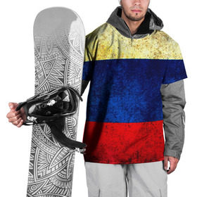 Накидка на куртку 3D с принтом Триколор , 100% полиэстер |  | new | краска | патриот | прикольные | русский | триколор