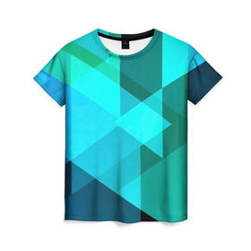 Женская футболка 3D с принтом Gorgeous , 100% полиэфир ( синтетическое хлопкоподобное полотно) | прямой крой, круглый вырез горловины, длина до линии бедер | абстракт | абстракции | прикольные | ромбики | текстуры