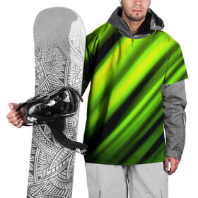 Накидка на куртку 3D с принтом Green fon , 100% полиэстер |  | Тематика изображения на принте: линии | новые | полосы | популярные | прикольные | текстуры