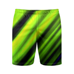 Мужские шорты 3D спортивные с принтом Green fon ,  |  | Тематика изображения на принте: линии | новые | полосы | популярные | прикольные | текстуры