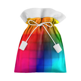 Подарочный 3D мешок с принтом Кубики , 100% полиэстер | Размер: 29*39 см | Тематика изображения на принте: градиент | разноцветный | цвета | яркий