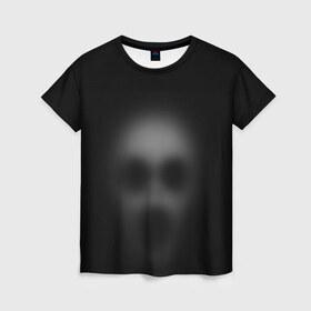 Женская футболка 3D с принтом Призрак , 100% полиэфир ( синтетическое хлопкоподобное полотно) | прямой крой, круглый вырез горловины, длина до линии бедер | привидение | призрак | хелоуин