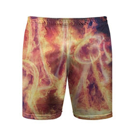 Мужские шорты 3D спортивные с принтом Фигуры из пламени ,  |  | пламя