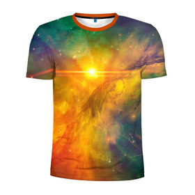 Мужская футболка 3D спортивная с принтом Космос , 100% полиэстер с улучшенными характеристиками | приталенный силуэт, круглая горловина, широкие плечи, сужается к линии бедра | галактика | звезды | космос | созвездия