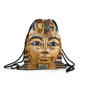 Рюкзак-мешок 3D с принтом Фараон , 100% полиэстер | плотность ткани — 200 г/м2, размер — 35 х 45 см; лямки — толстые шнурки, застежка на шнуровке, без карманов и подкладки | египет | фараон