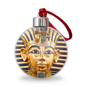 Ёлочный шар с принтом Фараон , Пластик | Диаметр: 77 мм | египет | фараон