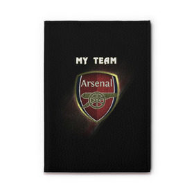 Обложка для автодокументов с принтом My team Arsenal , натуральная кожа |  размер 19,9*13 см; внутри 4 больших “конверта” для документов и один маленький отдел — туда идеально встанут права | arsenal | team | арсенал | клуб | футбол